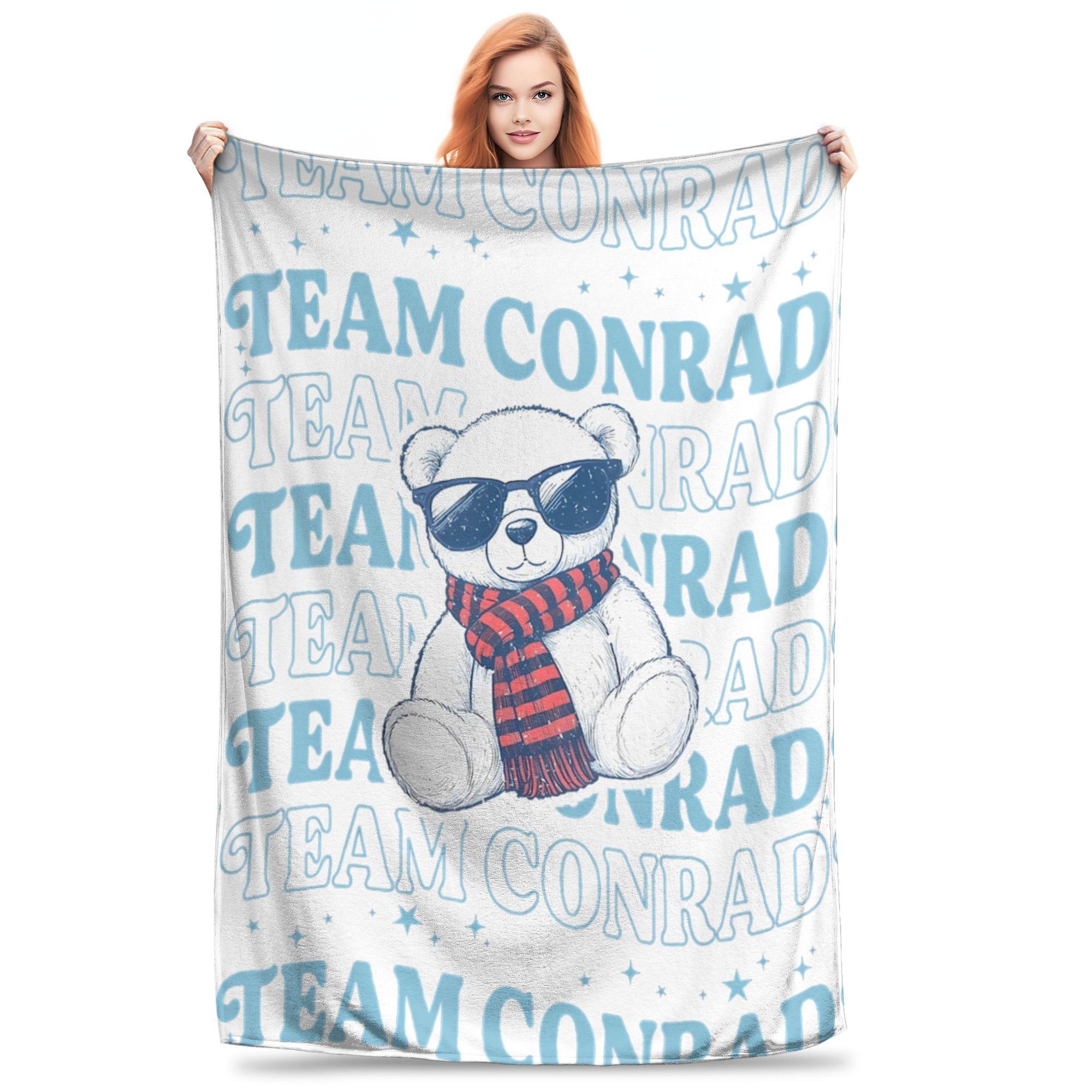 

Team Conrad Turned Pretty Print Blanket For Men Women Super Soft Warm Summer Movie Beach Throw Blankets for Sofa Multiple Sizes 75x90cm