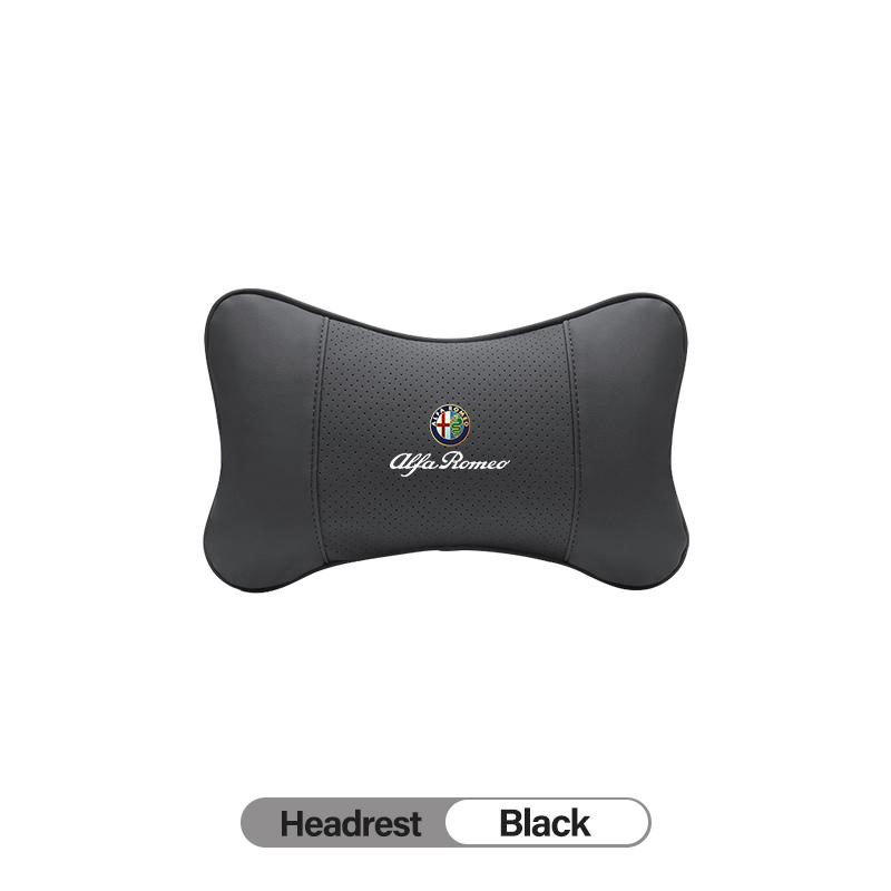 For Alfa Romeo Leather Car Seat Headrest For Alfa Romeo 4C 159 166 Spider Giulia 147 GT Memory Foam Comfort Pillow High-quality 