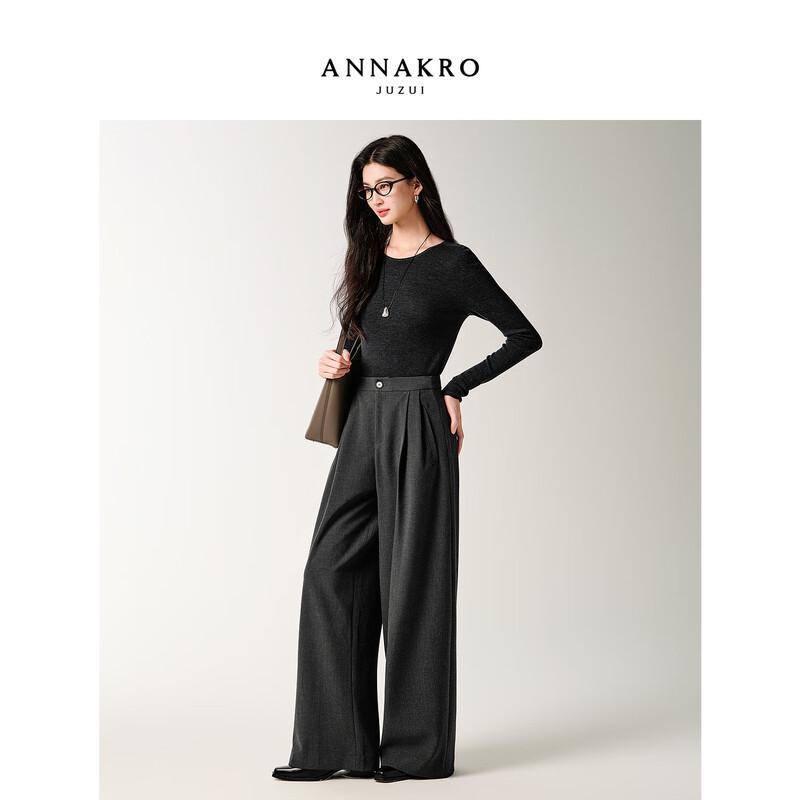 JIUZI & ANNAKOU Women s Sun Yi Collection 100% Wool Slim-Fit Sweater XL