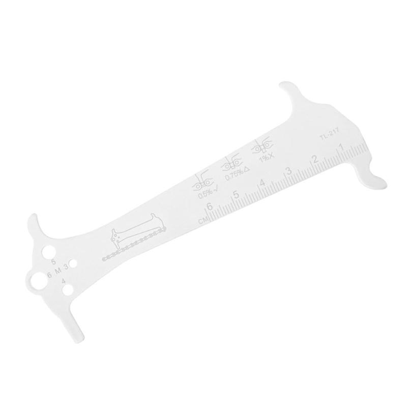 Mountain Bike Chain Gauge Measurement Ruler Bike Wear Checker Indicators Bicycles Chain Repair Tool Easy to Use
