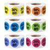 BHBL 3000 Pieces Percent Off Sticker 10 to 60 Percent Stickers Labels Adhesive Labels Sale for Retail Store,1 Inch,6 Rolls