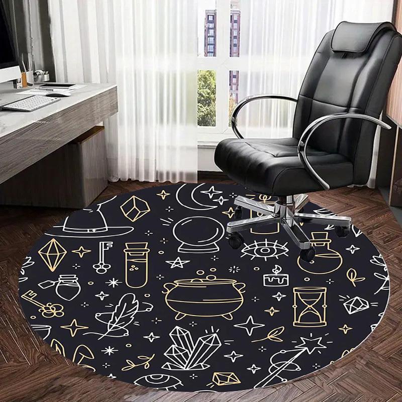 1pc Office Carpet Chair Mats Witchcraft Symbols Perfect for Decorating Office Chairss, Or Bedrooms.YDT303