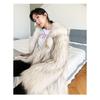 Winter New Imitation Raccoon Fur Coat Long Warm Woven Fox Hair Light Luxury Fur Coat Women