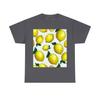 Lemon Print Tee, Unisex Heavy Cotton T-Shirt