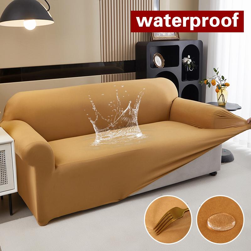 Waterproof Stretch Sofa Slipcover Non-slip Sofa Covers for Living Room Couch Cover Corner Furniture Protector for Kids, Pets