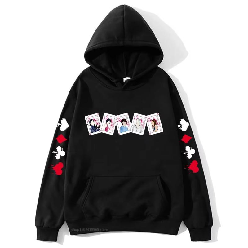 Alice in Borderland Hoodies for Women Characters Cards Sweatshirt Y2k Sudadera Clothing Y2k Hoodie Streetwear Harajuku