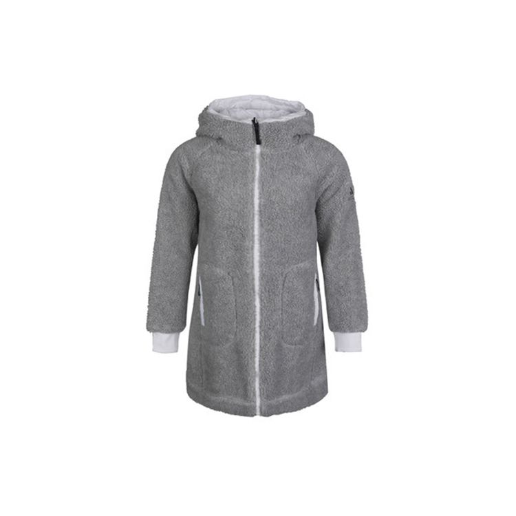 Adidas Classic Reversible Sherpa Lined Loose Warm Outdoor Casual Jacket Women Grey GI7955 M