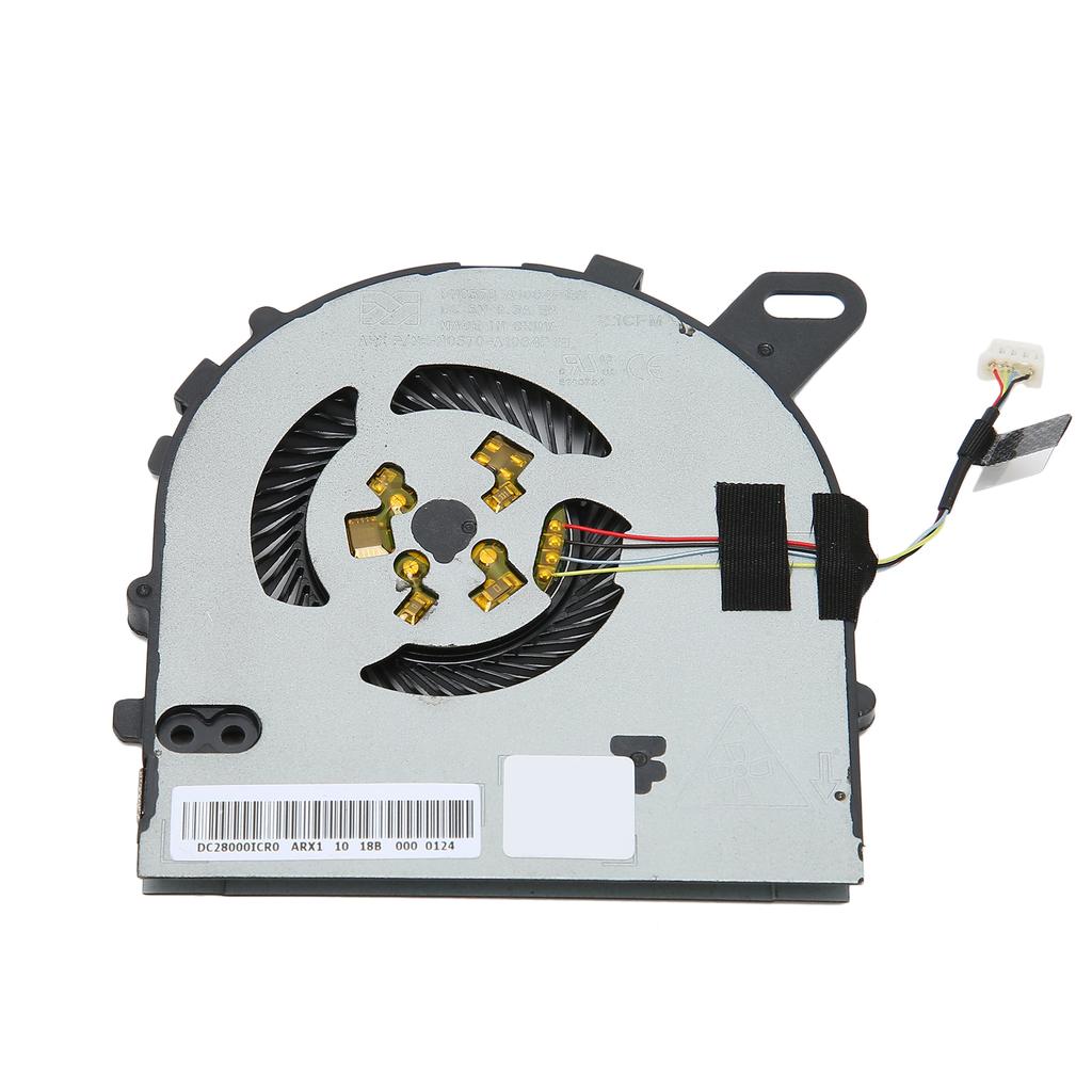 For Inspiron 15 Fan DC 5V Powerful Heat Dissipation 4 Pin Power Connector Sturdy Durable Metal CPU Cooling Fan for DELL