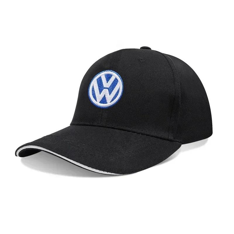 VW Emblem Embroidered Car Adjustable Racing Sport Baseball Hat Motorcycle Casual Cap For VW Golf Polo Tiguan Passat B6 Rline GTILP5