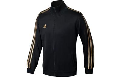 Casual Stand Collar Stripe Jacket Black TR30J1-BG