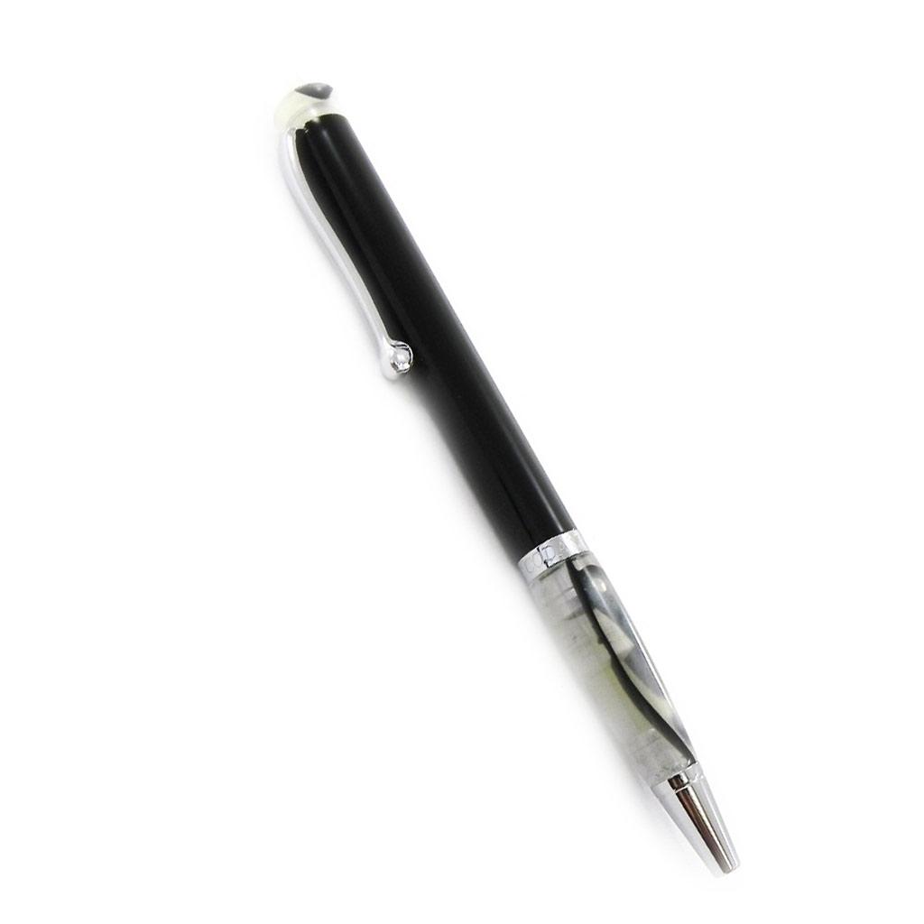 Les Trésors De Lily [I5092] - Stylo créateur 'Académie' noir gris - 12 cm