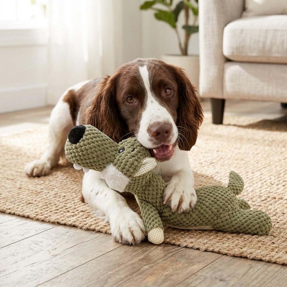 Paw Tough Stitching Plush Dog Chew Toy Interactive Pet Play Doll Indoor Daily Play