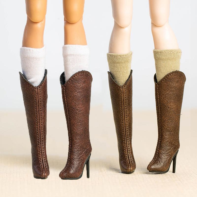 Supermodel Xianxian Toy Doll Shoes Handmade Boots Suede Knee-High Boots Fashion 1/6 Doll Shoes Toy Accessories For Fr2 30Cm Doll