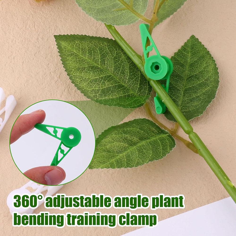 60Pcs 360 Degree Adjustable Plant Clips For Plant Gardening(3 Colors)