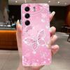 Phone Case For Tecno Camon 40 Pro Casing CM5 CM6 CM7 Clear Luxury Butterfly Flower Soft TPU Cover For Camon 40 40Pro 4G 5G Case