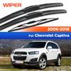 CREATROAD Wiper For Chevrolet Captiva 2006-2018 2007 2008 2009 Wiper Blades Windshield Windscreen Window Brushes 24"+16"+13"