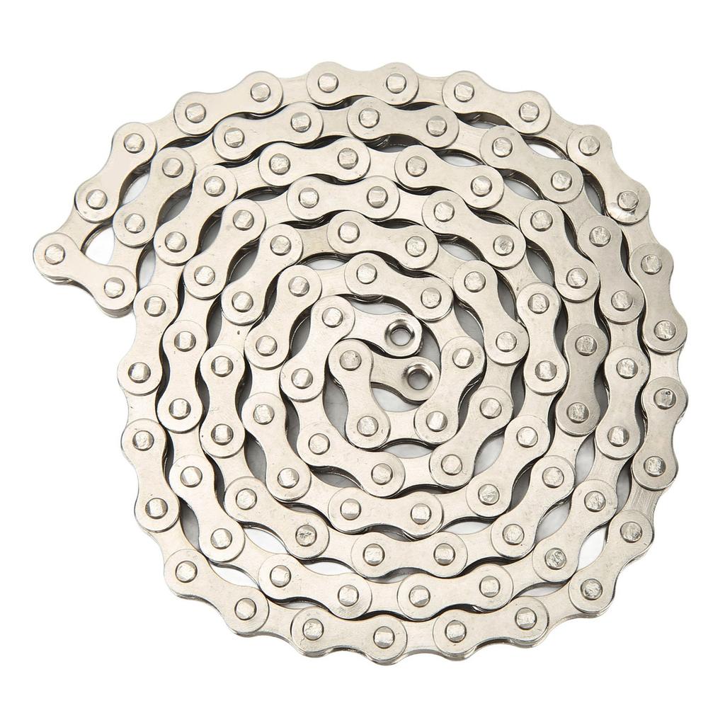 Bike Chain 1S Speed Mountain Road Cycling Chain Single Speed Replacement Chain Silver