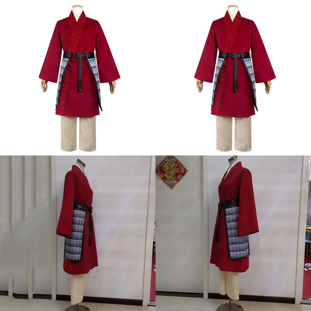 Beautifully Crafted Hua Mulan Cosplay Costume For Halloween And Parties With Soft Material