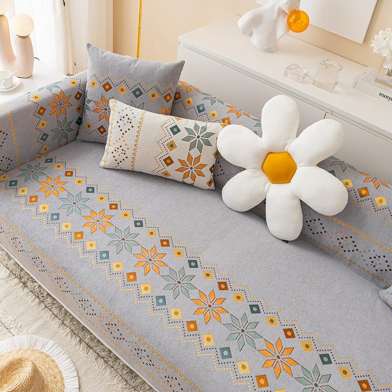 Bohemian Style Sofa Cushion, Anti Scratch Sofa Cushion, All Season Furniture Protection, Used for Bedroom, Living Room, Home Decoration Sofa Cushion