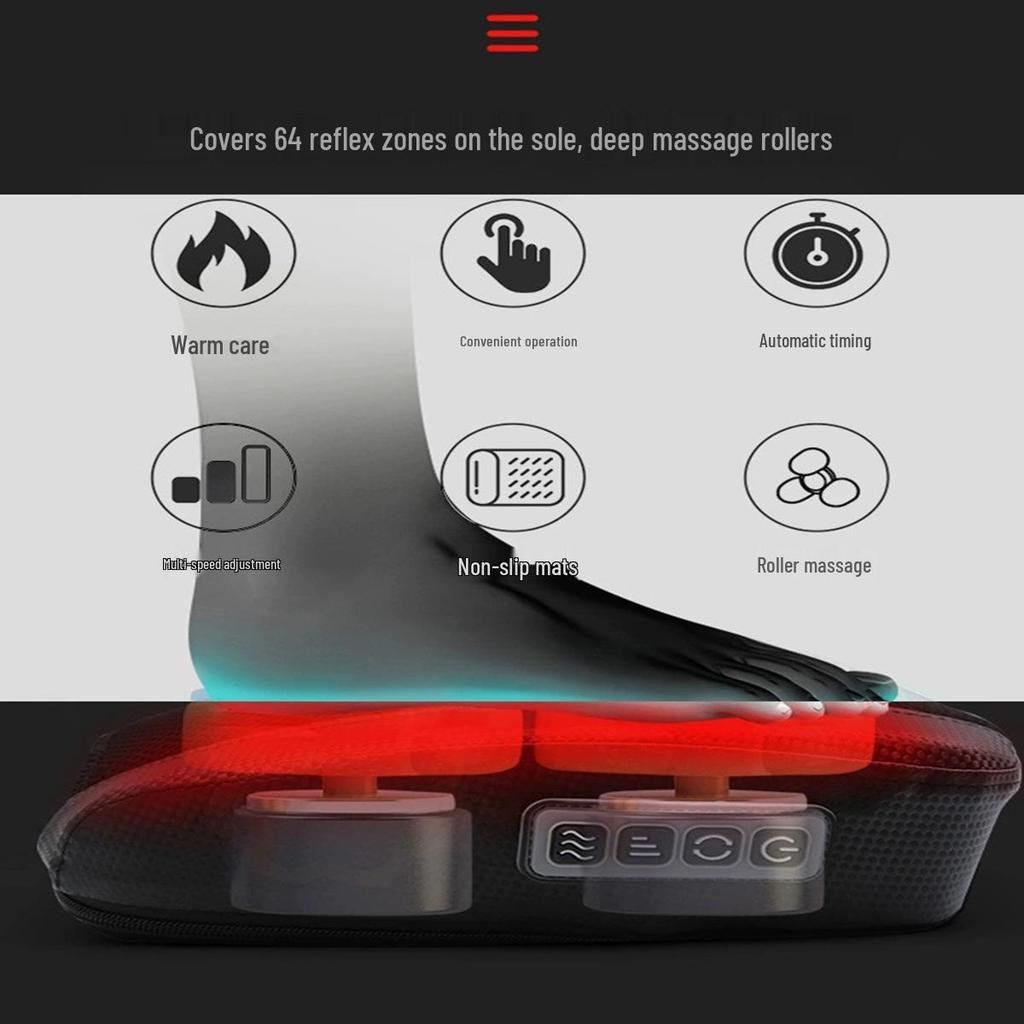 Automatic Calf and Foot Massager with Heat and Kneading