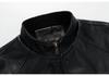 2022 Autumn/Winter Men's Stand Collar Motorcycle Leather Jacket