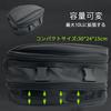 Socpuro Motorcycle Seat with Rain Small Touring Adjustable Capacity Up To Shell Seat Nylon PU Tail Compact Motorcycle Bag with Fixed and Durable Bag,
