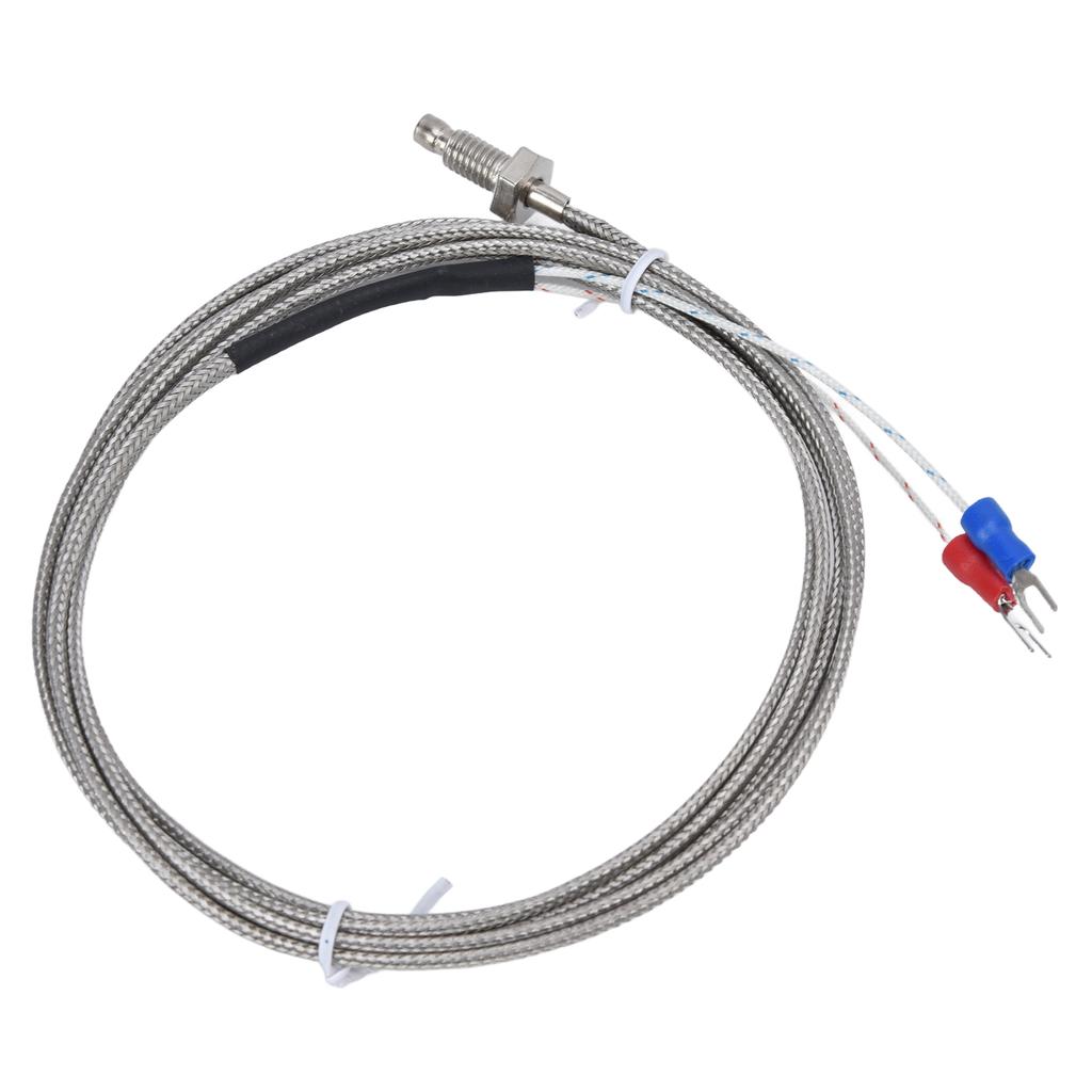 K Type Thermocouple Ground Shielded Wire Temperature Sensor Screw Probe 0‑450℃ WRNT‑01