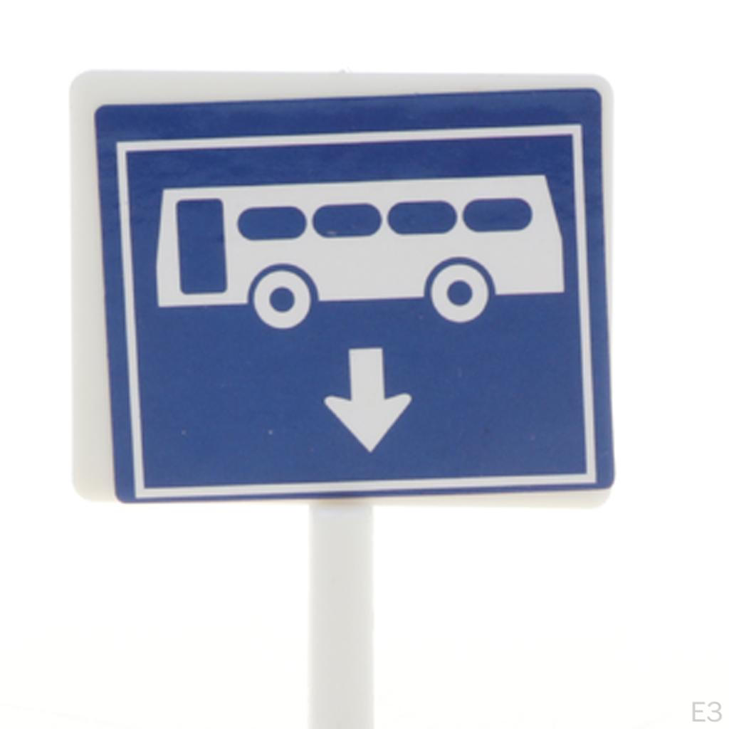 Figure Playset Kid Educational Train Simulation Scene Building Set Pieces #G