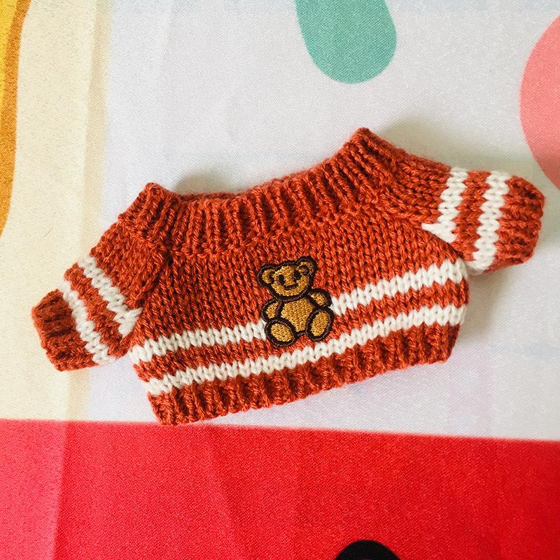 

Свитер для хлопковой куклы 20 см - Вязаный сменный наряд