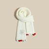 Christmas vibe scarf women's winter new Ankara red scarf long versatile knitted shawl scarf