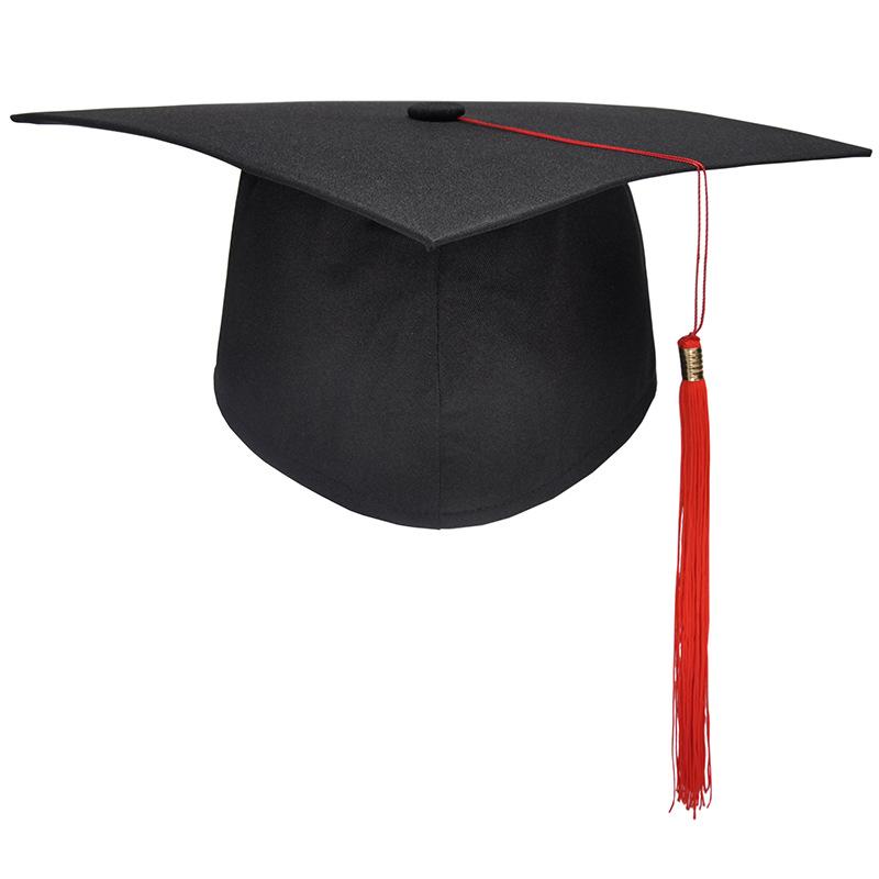 School Graduation Party Tassels Cap Mortarboard University Bachelors Master Doctor Academic Hat NEW Black Mortar Board