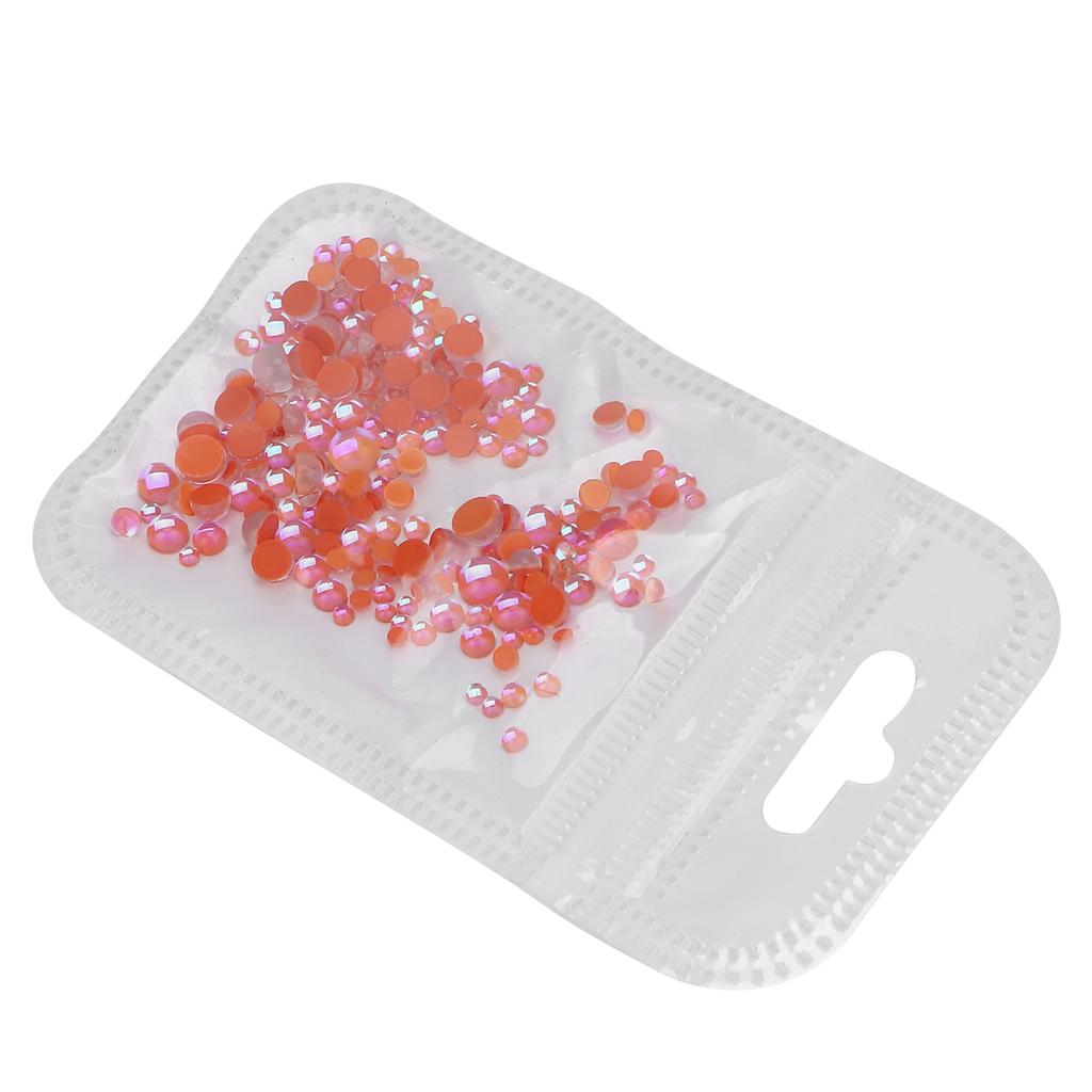 300Pcs Nail Making Decoration Mixed Size DIY Flat Back Half Hound Mixed Size Bead02