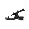 New Niche Sandals with Fairy Style with Skirt Toe Versatile Straps Square Toe Medium Thick Heel Roman Shoes