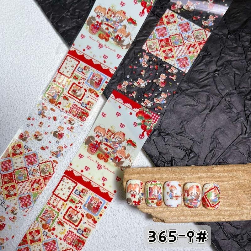 

New Hand-painted Graffiti Manicure Transfer Stickers Nail Foils (Needs To Be Matched with Transfer Glue) 10Colors Nails Ins