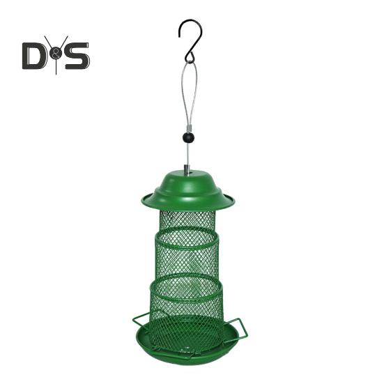

Металлическая кормушка для птиц, 3-х уровневая подвесная кормушка для колибри, дозатор корма для птиц, складная сетчатая кормушка для птиц, декор для сада и двора на открытом воздухе Round