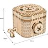 3D-Holzpuzzle Mechanische Schatzkiste Modell DIY Denksportprojekte für Erwachsene Kinder ab 14 Jahren