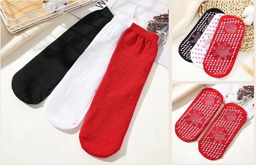 Warming Thermoactive Anti-Slip Socks Universal Black Gift