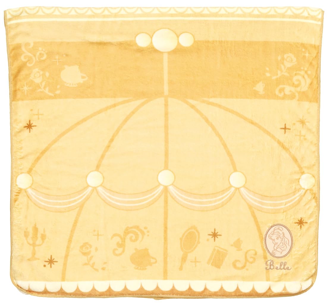 

Skater Bath 60cm x Disney Princess Beauty and the TODR1 Absorbent, Quick-Drying Towel, 120cm, Belle, Beast,