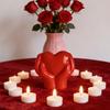 Valentýnská figurka Láska Srdce Dvojité ruce držící srdce Pryskyřičná soška Svatba Večírek Domov Kancelář Stolní dekorace