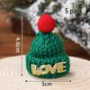 Handmade Red Wool Christmas Hat & Scarf Baking Decoration DIY Accessory