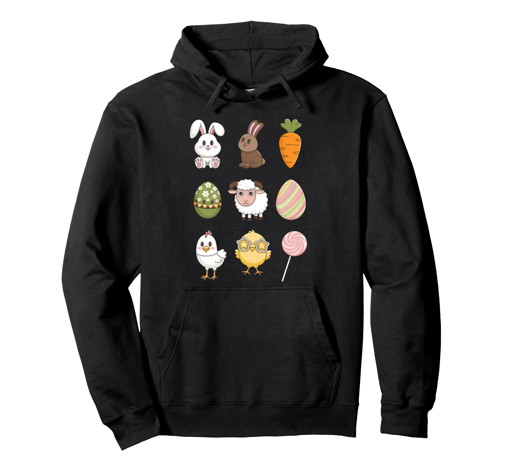 

Coquette Happy Easter Day Bunny Sheep Toddler Hoodie чёрный