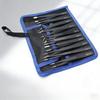 10pcs Stainless Steel Tweezers Set - Industrial-Grade, Ultra-Precise Handmade Tools for Electronics, Model Making & Home Repair
