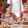Wood Christmas Printing Rolling Pin Elk Snowflake Christmas Tree Snowman Cookie Crafts