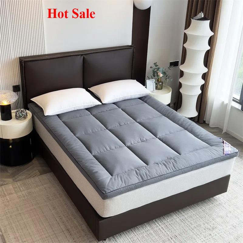 Popular slow rebound soft mattress four seasons household tatami mattress foldable solid color