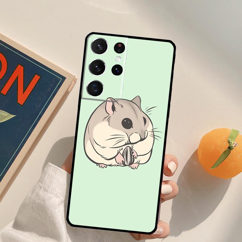 

Hamster Art Phone Case For Samsung Galaxy S25 S26 Ultra S20 S21 S22 S23 S24 Plus S10 S25 FE Back Cover Galaxy S21