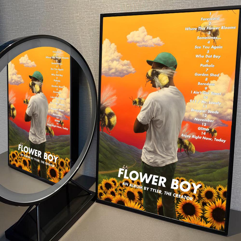 Flower Boy Tyler The Creator Poster Home Furnishing Highend Kraft paper Poster Wall Painting Study Home Living Room Decoration