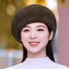 Women Winter Fashion  Imitation Mink Hair Mother Hat Whole Mink Imitation Fur Hat Casual Warm Beret Tide