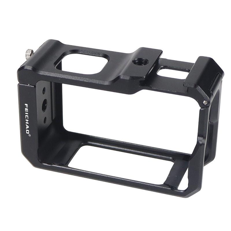 Aluminum Cage With Magnetic Quick-Release Handle DJI Action 5 Pro 4 3 Street Vlogging Kit Horizontal Vertical Shooting