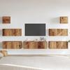 VidaXL Ensemble de meuble TV mural 7 pcs vieux bois bois d'ingénierie, meuble TV, meuble multimédia, console TV, meuble 3329019
