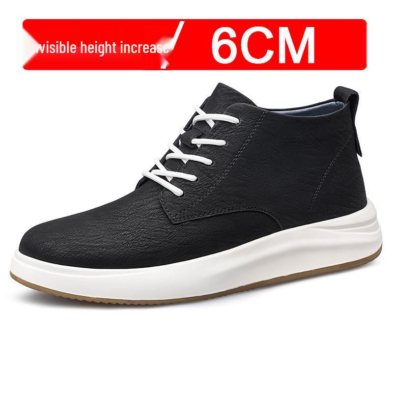 Chaussures de sport décontractées pour hommes, style coréen britannique, augmentant la hauteur de 8 cm, invisibles